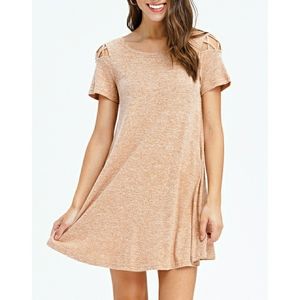 Cute Taupe Dress